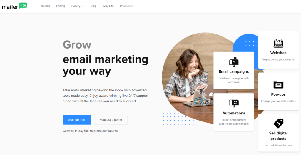 AWeber alternative MailerLite