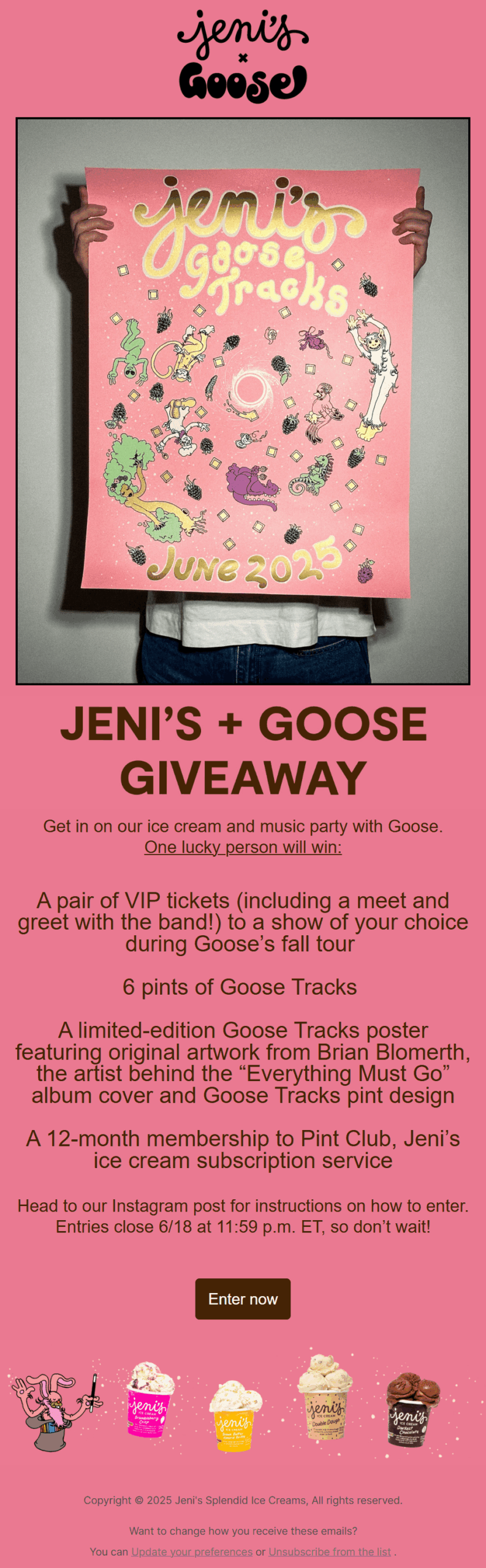 Jeni's email marketing vs social media giveaway Jeni's email marketing vs social media giveaway