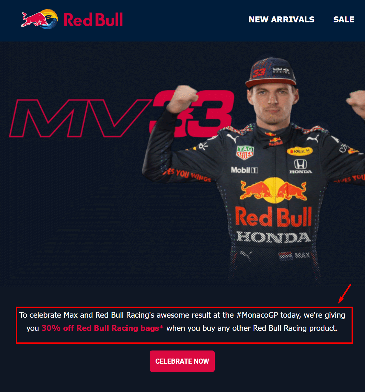 red bull newsletter fonts