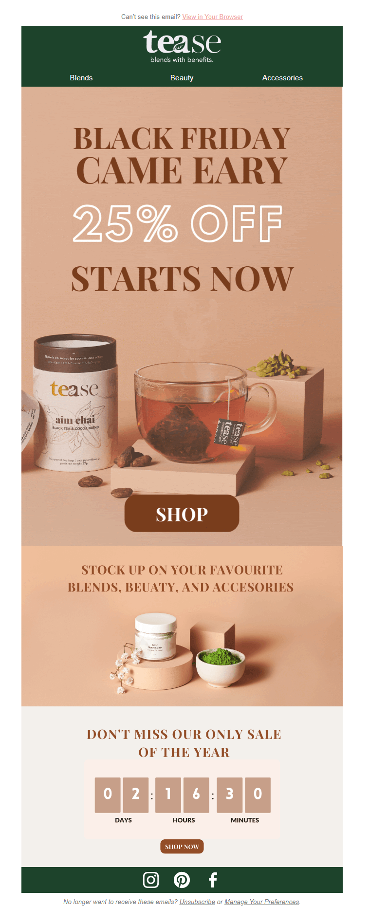 black friday email examples