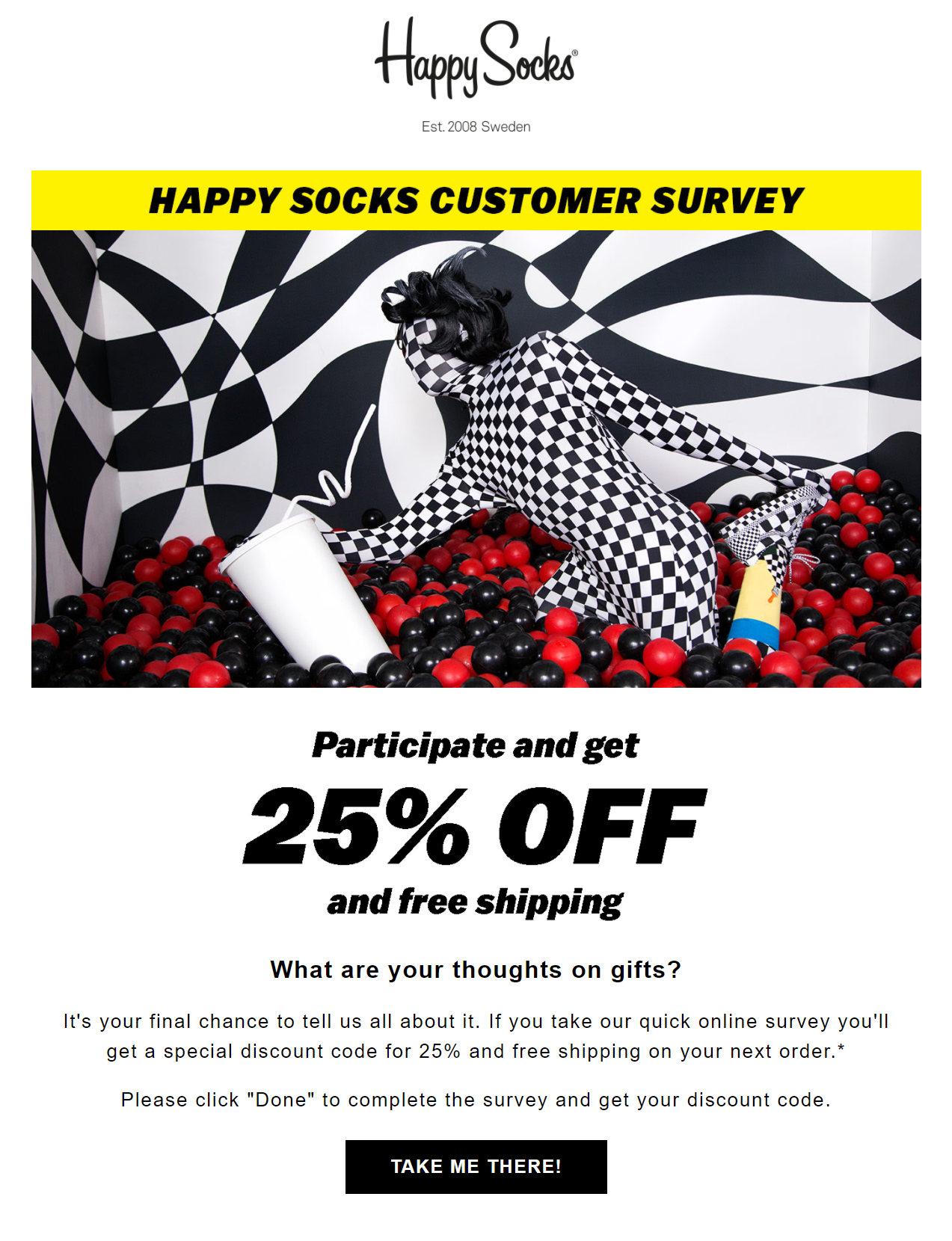 happysocks email marketing survey