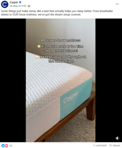 Casper's video post