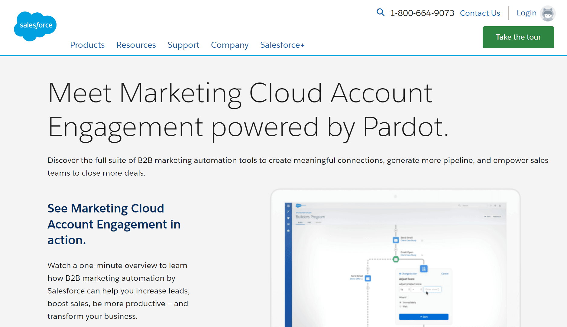salesforce account engagement hubspot competitor