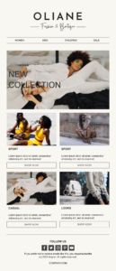 fashion promotion email template