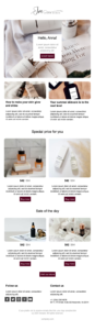 eCommerce newsletter template