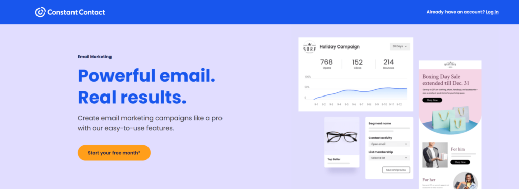 Constant Contact email marketing platform