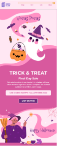 Hocus pocus Halloween newsletter template