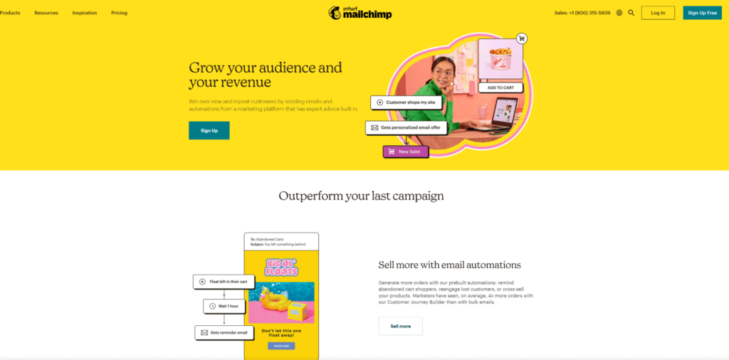 Mailchimp email marketing platform