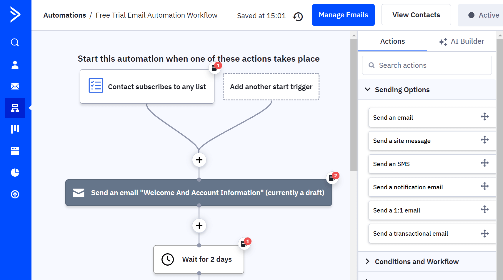 activecampaign email automation software