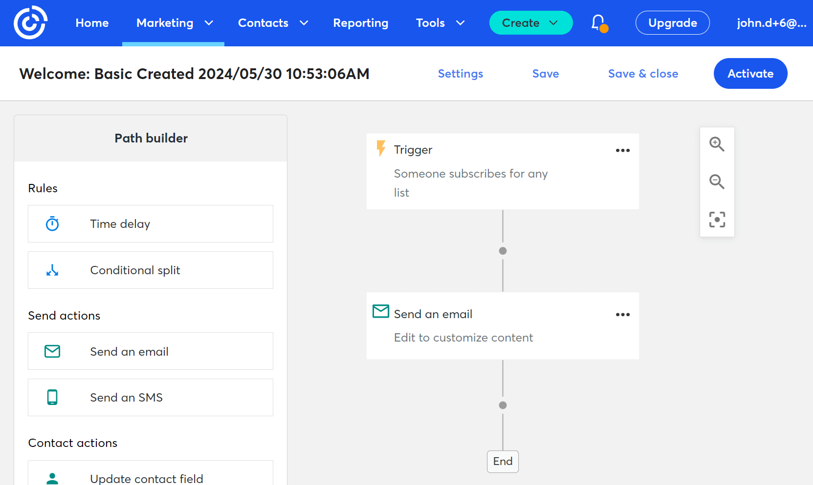 constant contact email marketing platform