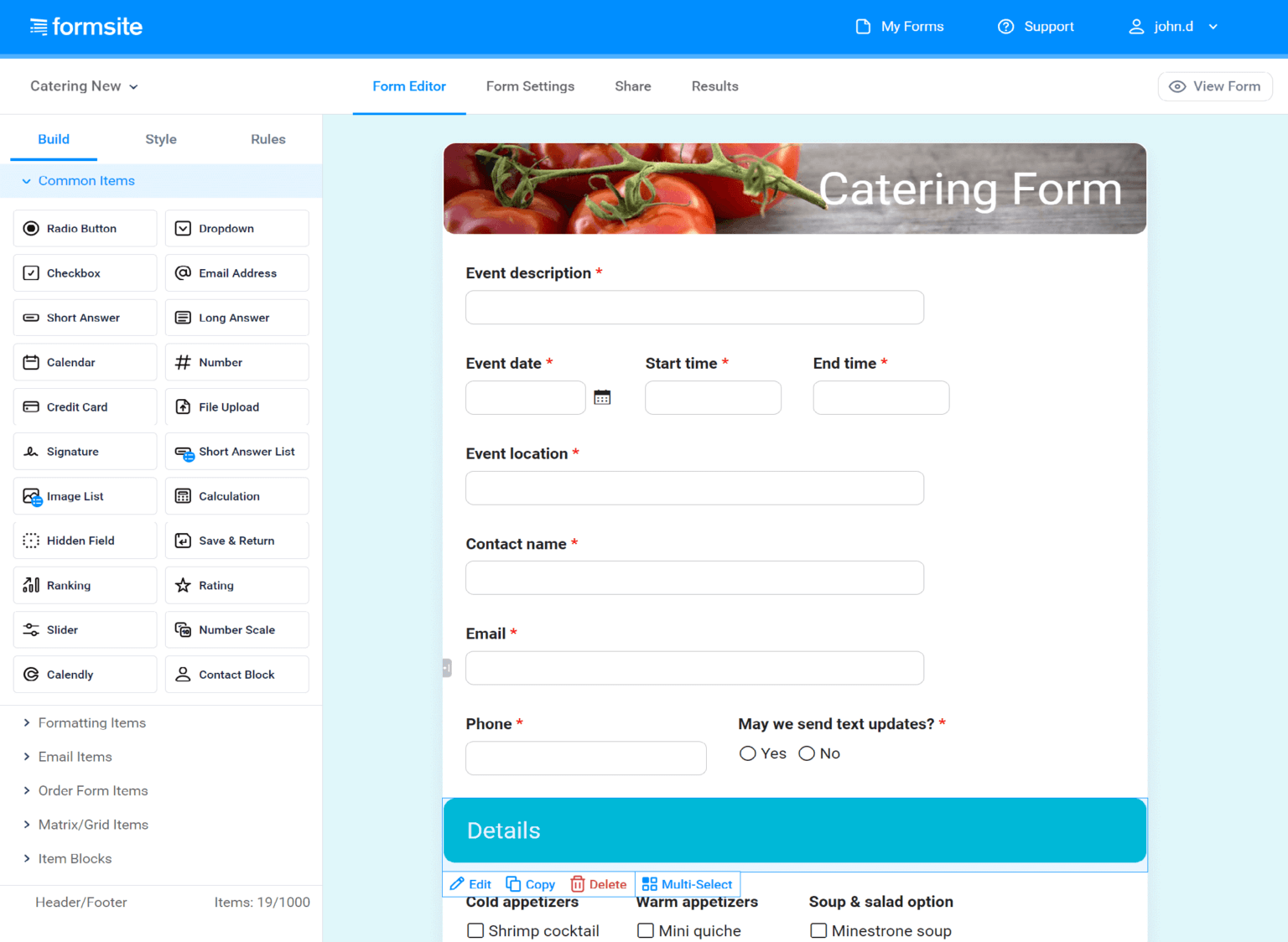 formsite online form creator