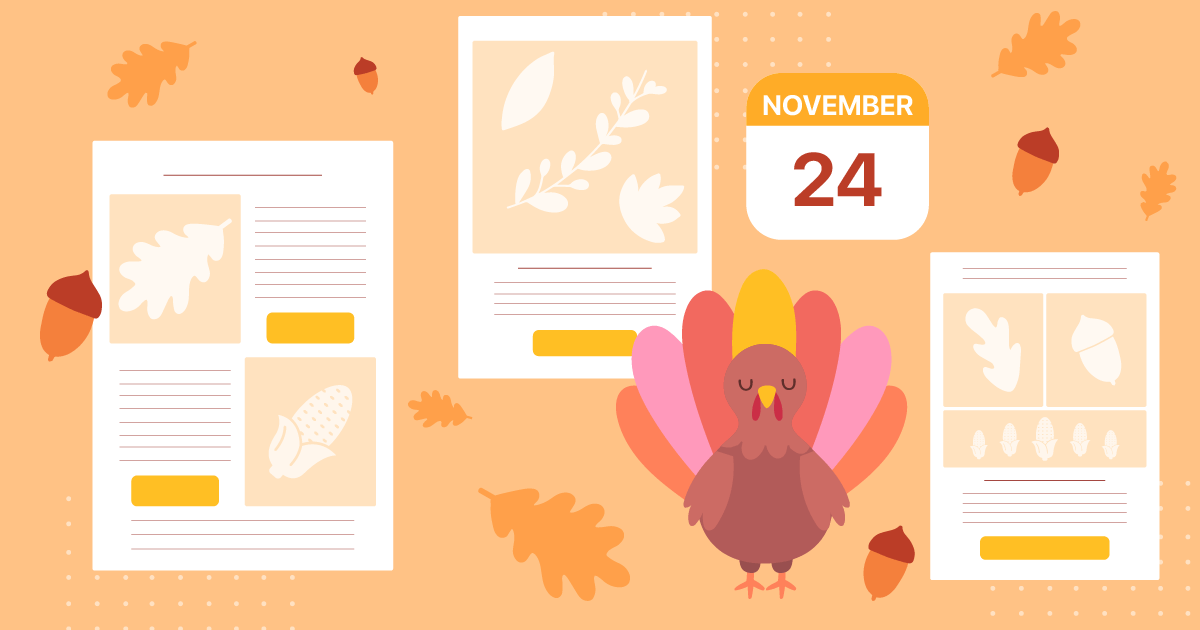 Thanksgiving email newsletter templates