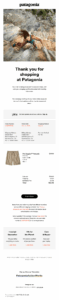 Patagonia order confirmation