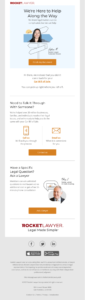 email marketing by law firm Rocket Lawyer