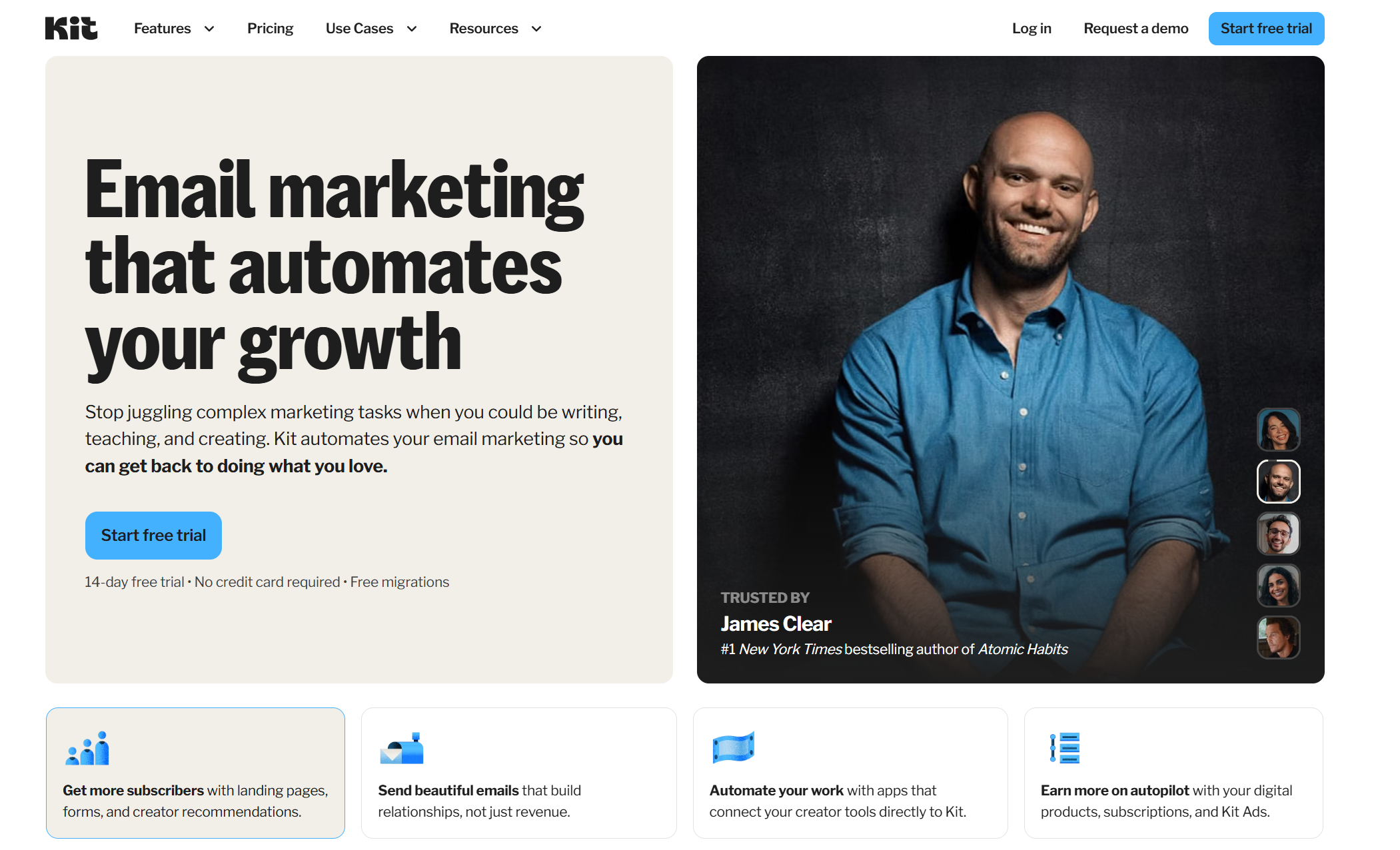 Kit homepage
