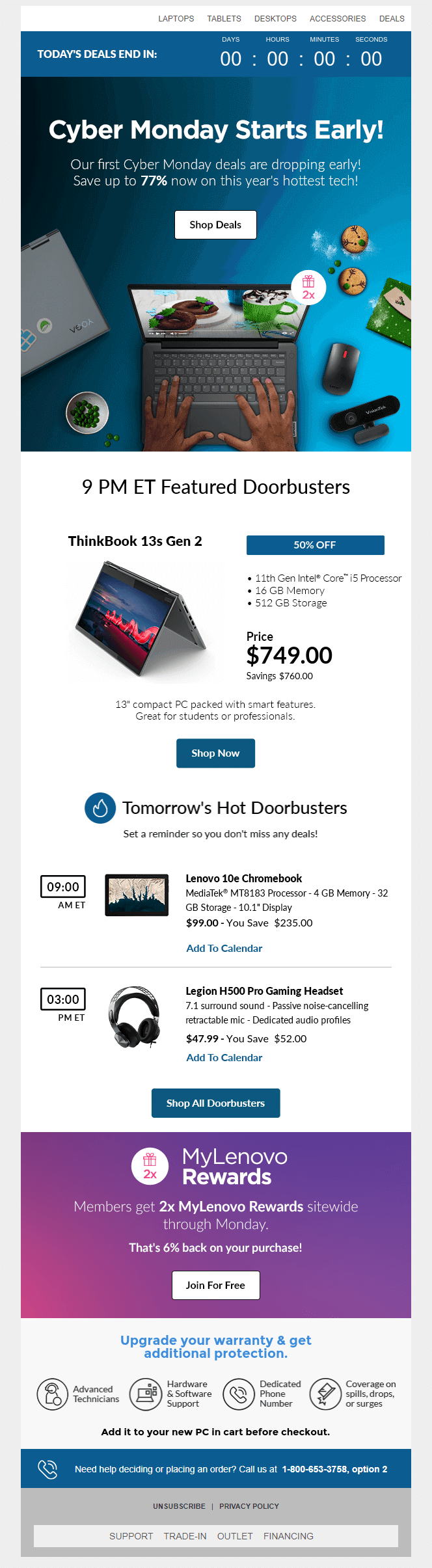 cyber monday email examples