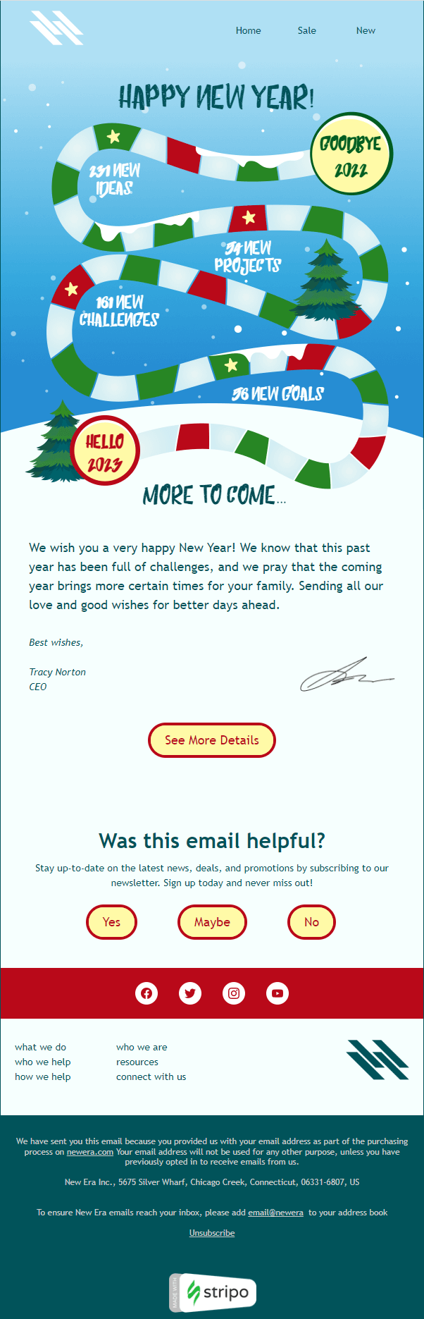 Stripo New Year email template