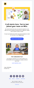 welcome email for SaaS