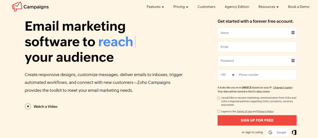 zoho campaigns cleverreach alternatives