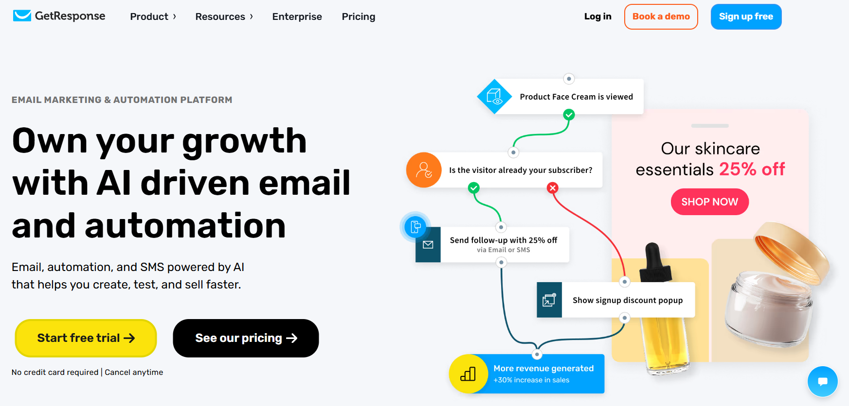 GetResponse home page