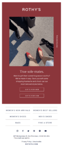 Rothy's Valentine's email