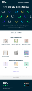 Skillshare's email with a class recommendation quizz