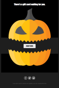 Moosend's Halloween Jack-O-Lantern template