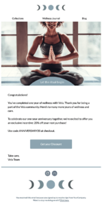 customer anniversary email template
