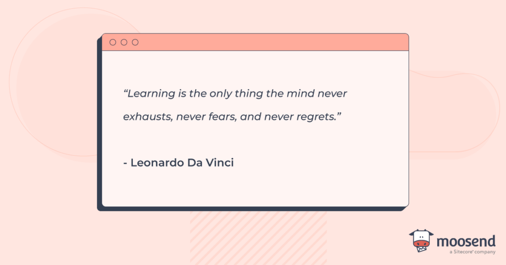 popular saying by Da Vinci