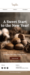 new year's food promotion template