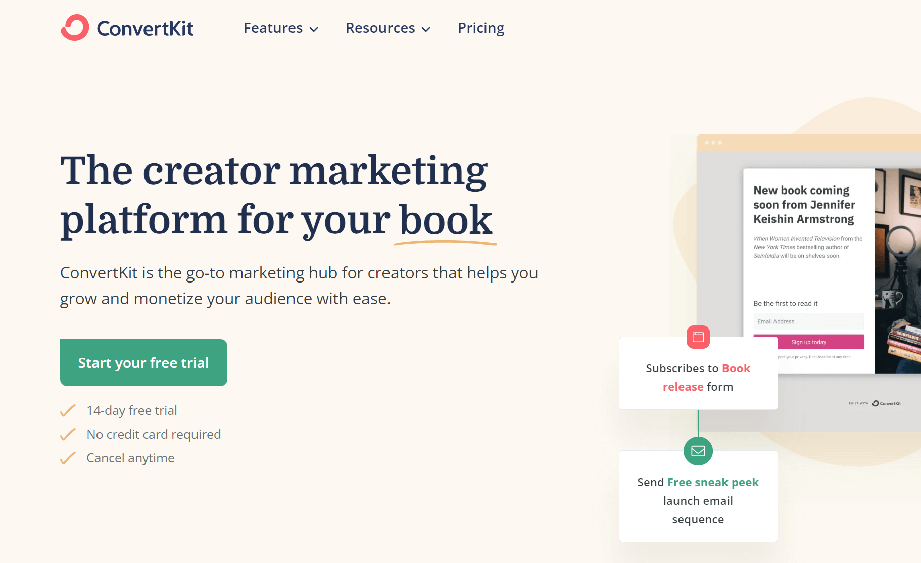 convertkit email marketing tool for creators