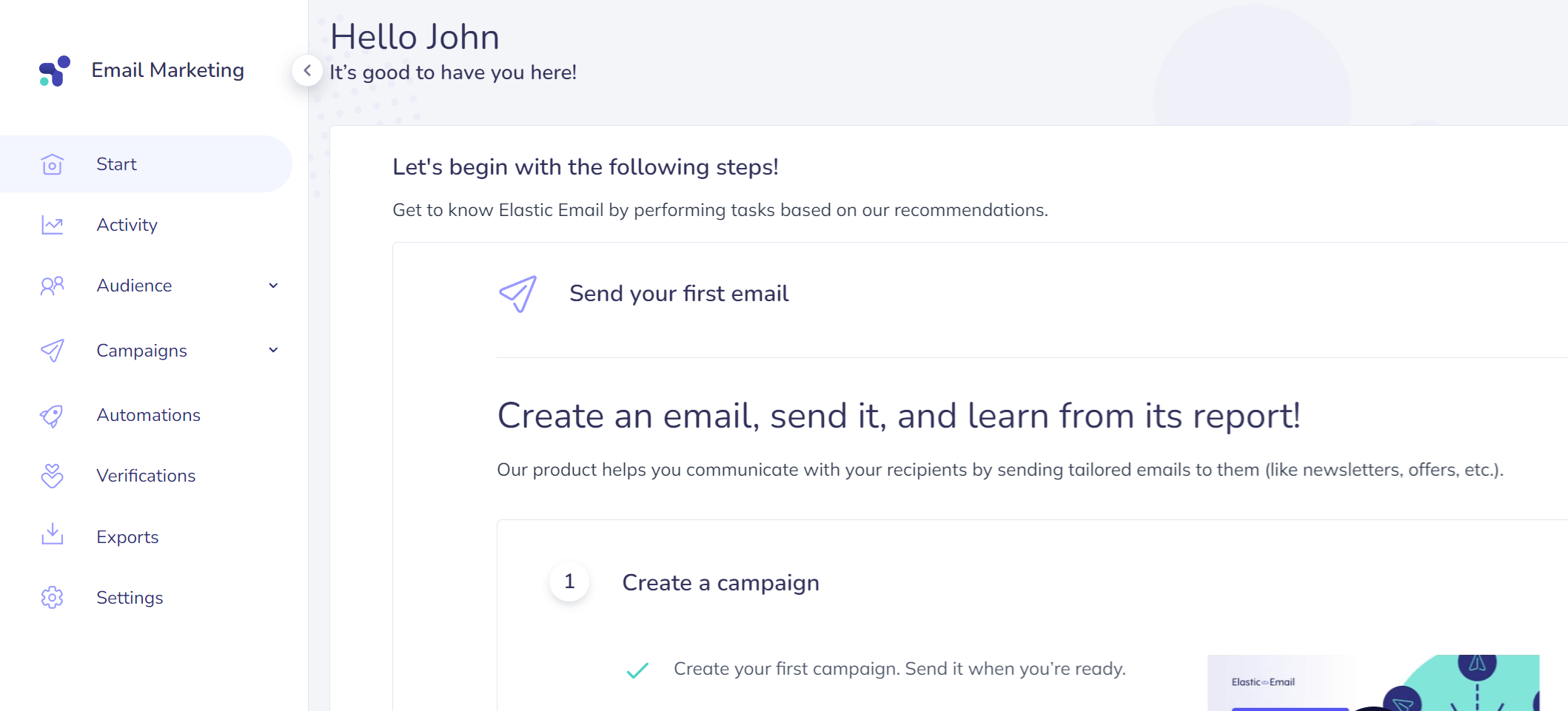 elastic email bulk email service