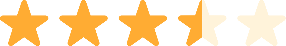 rating star 3 and a half