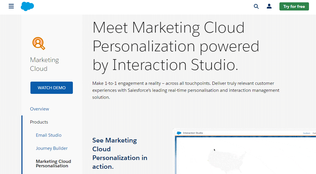 salesforce marketing cloud persanalization