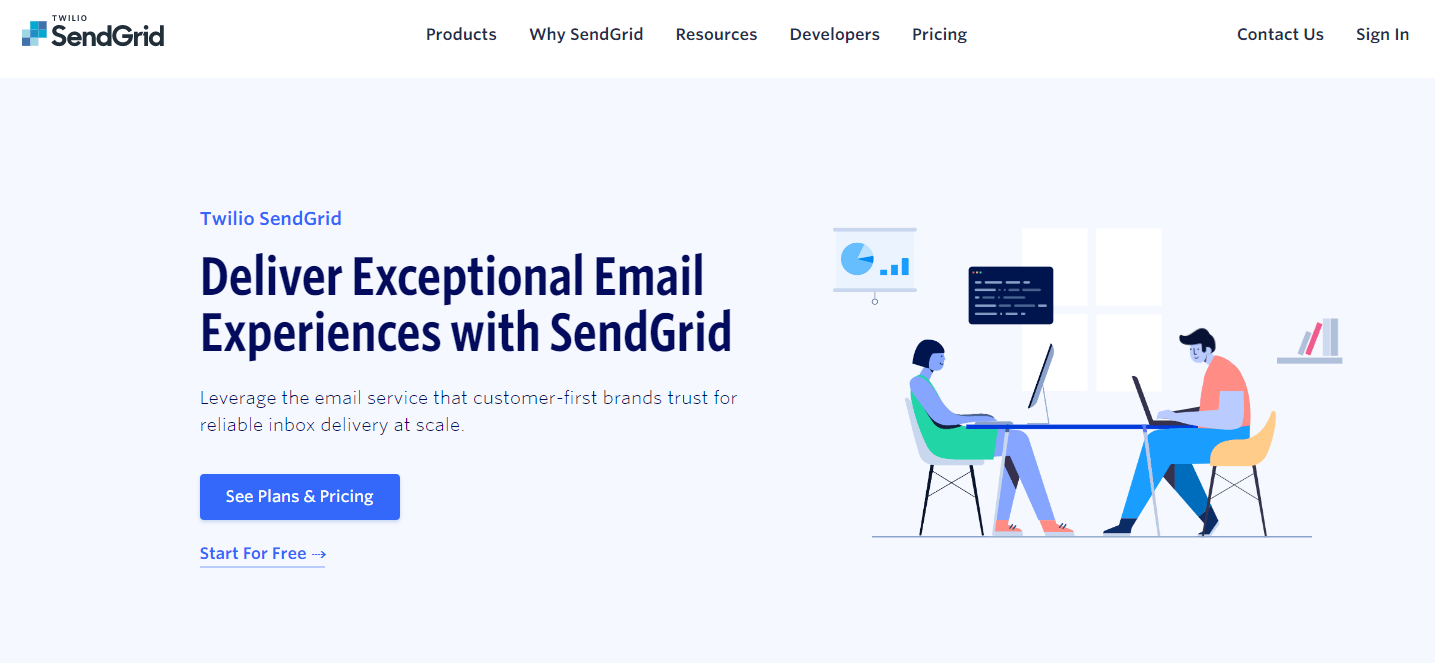 sendgrid email delivery platform