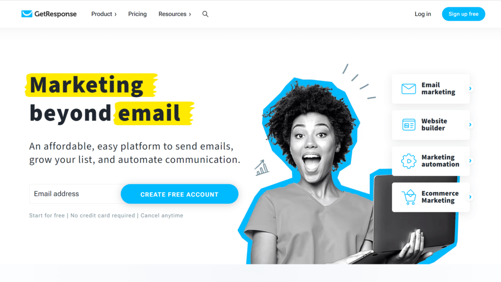 GetResponse email marketing platform