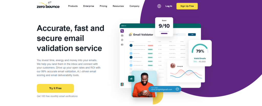 ZeroBounce email verification tool