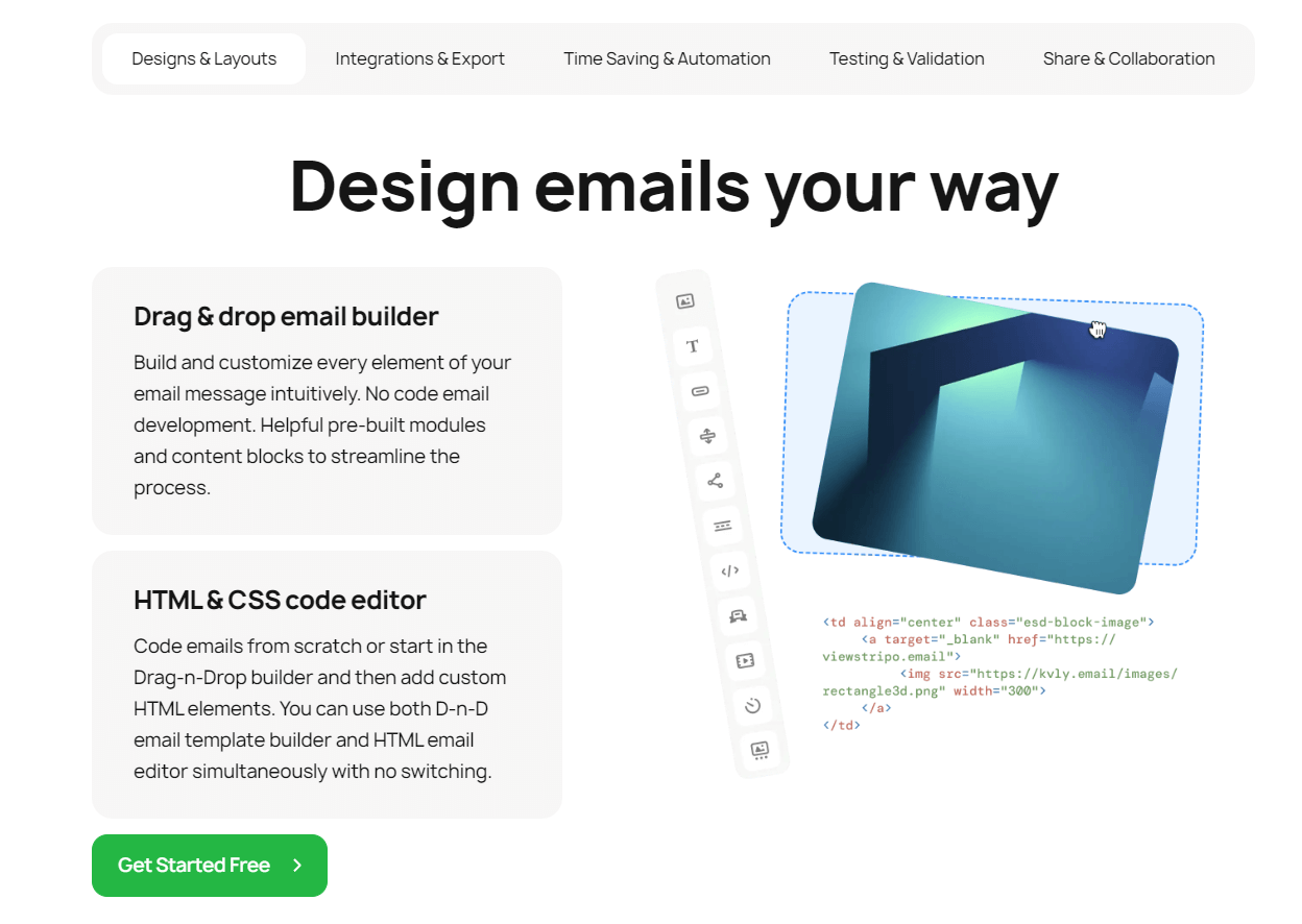 email design tool Stripo