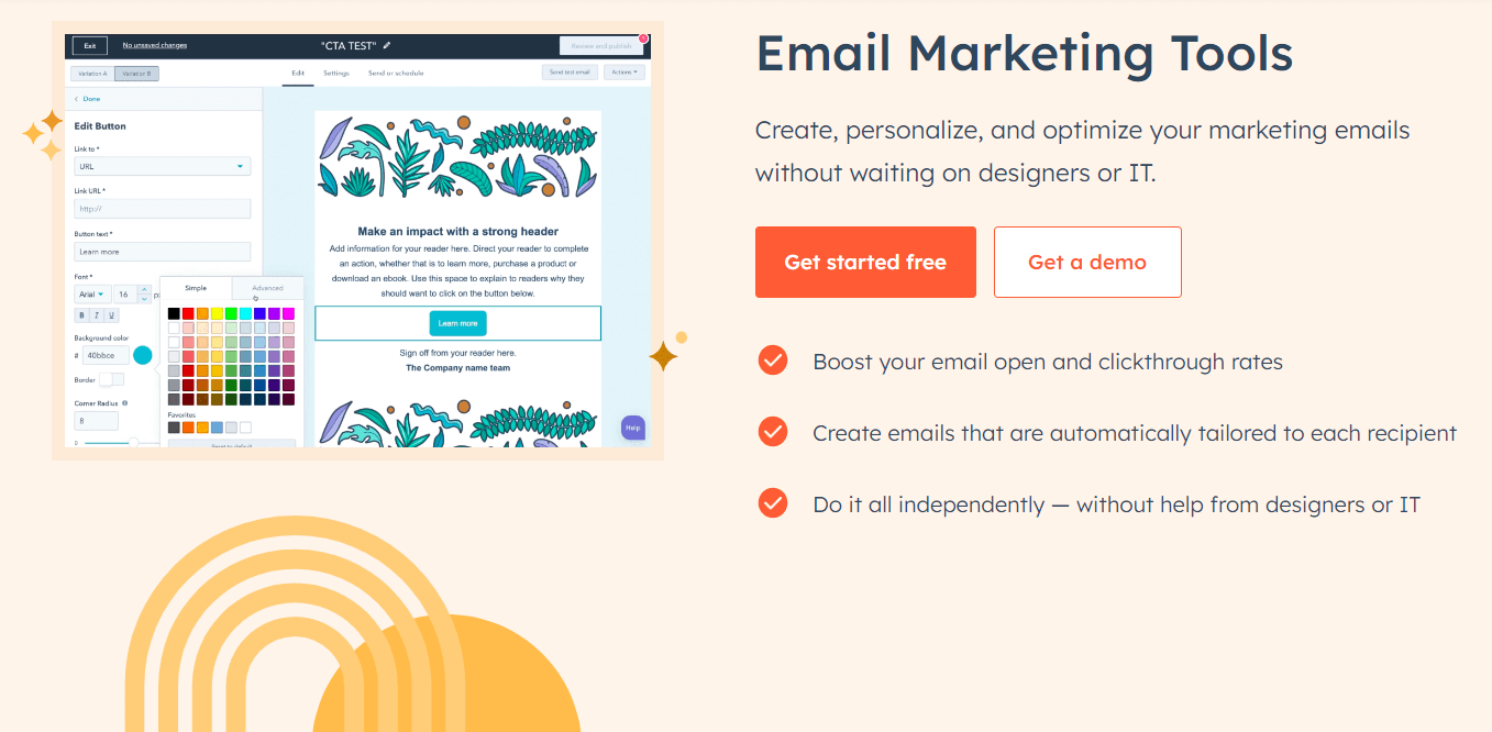 hubspot email marketing service