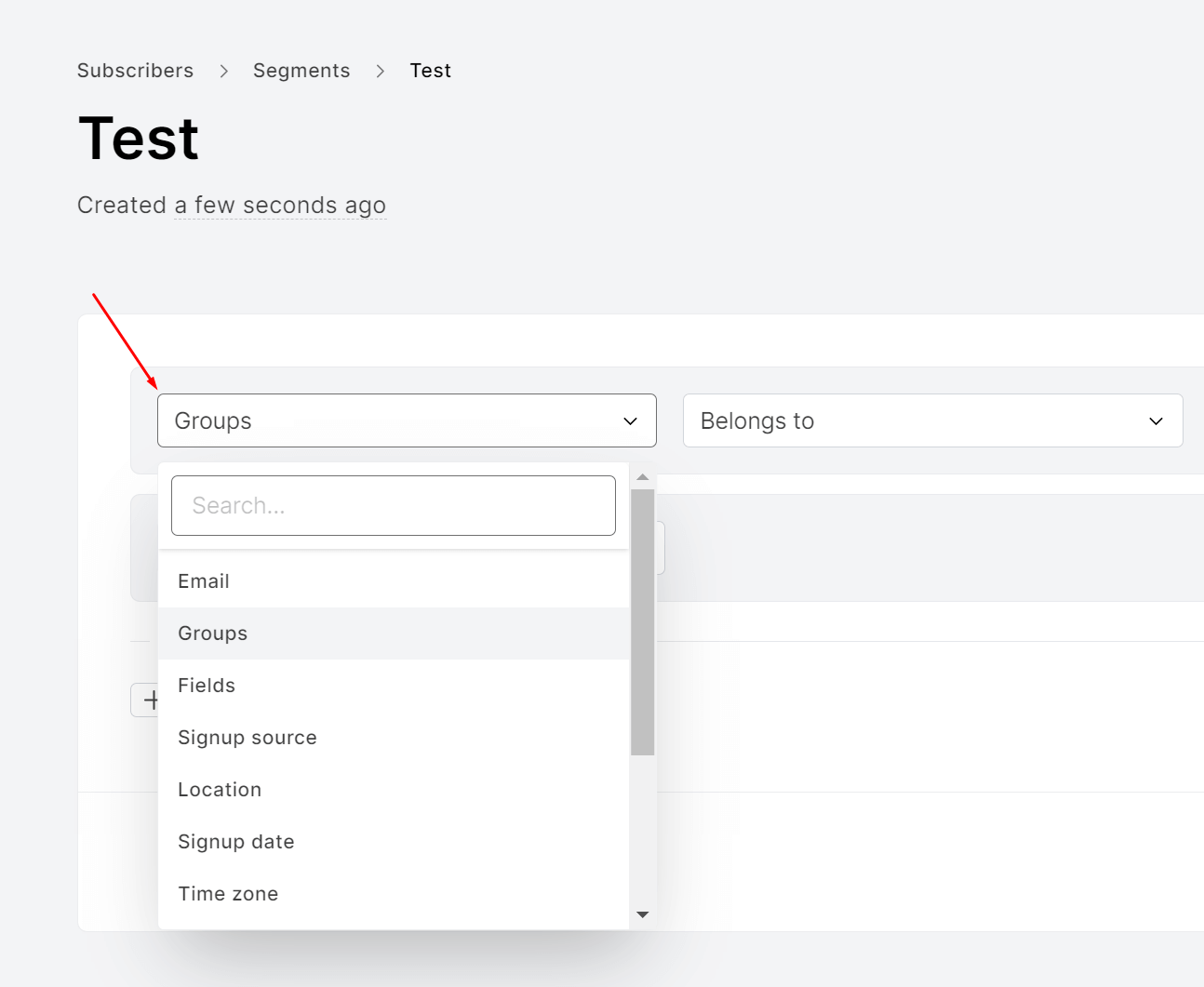 mailerlite segmentation