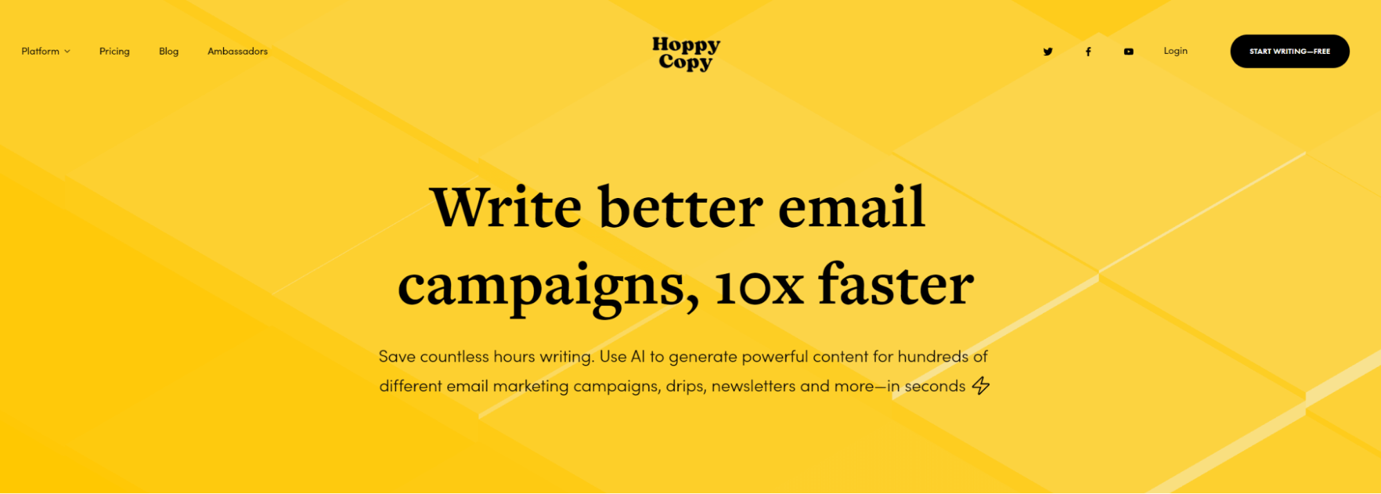 HoppyCopy email copywriting platform