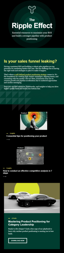 educational email campaign by tomorrow people