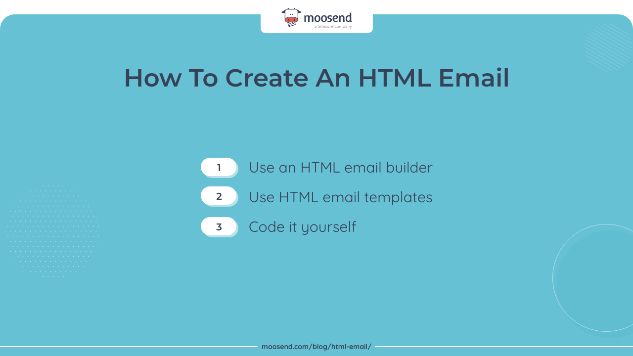 how to create an html email steps