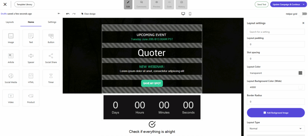 countdown timer with Moosend countdown timer with Moosend