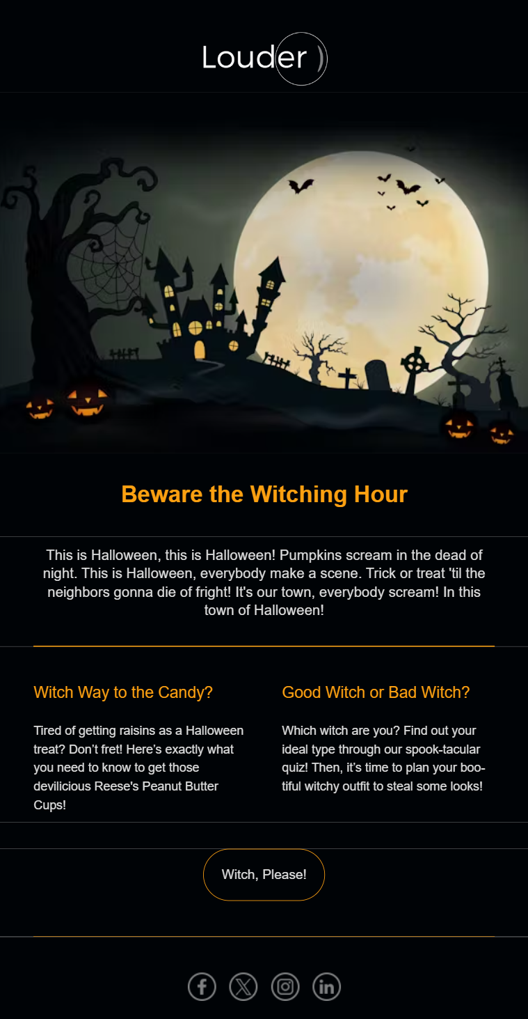 halloween newsletter templates