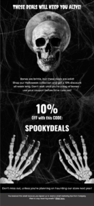 Halloween email Moosend