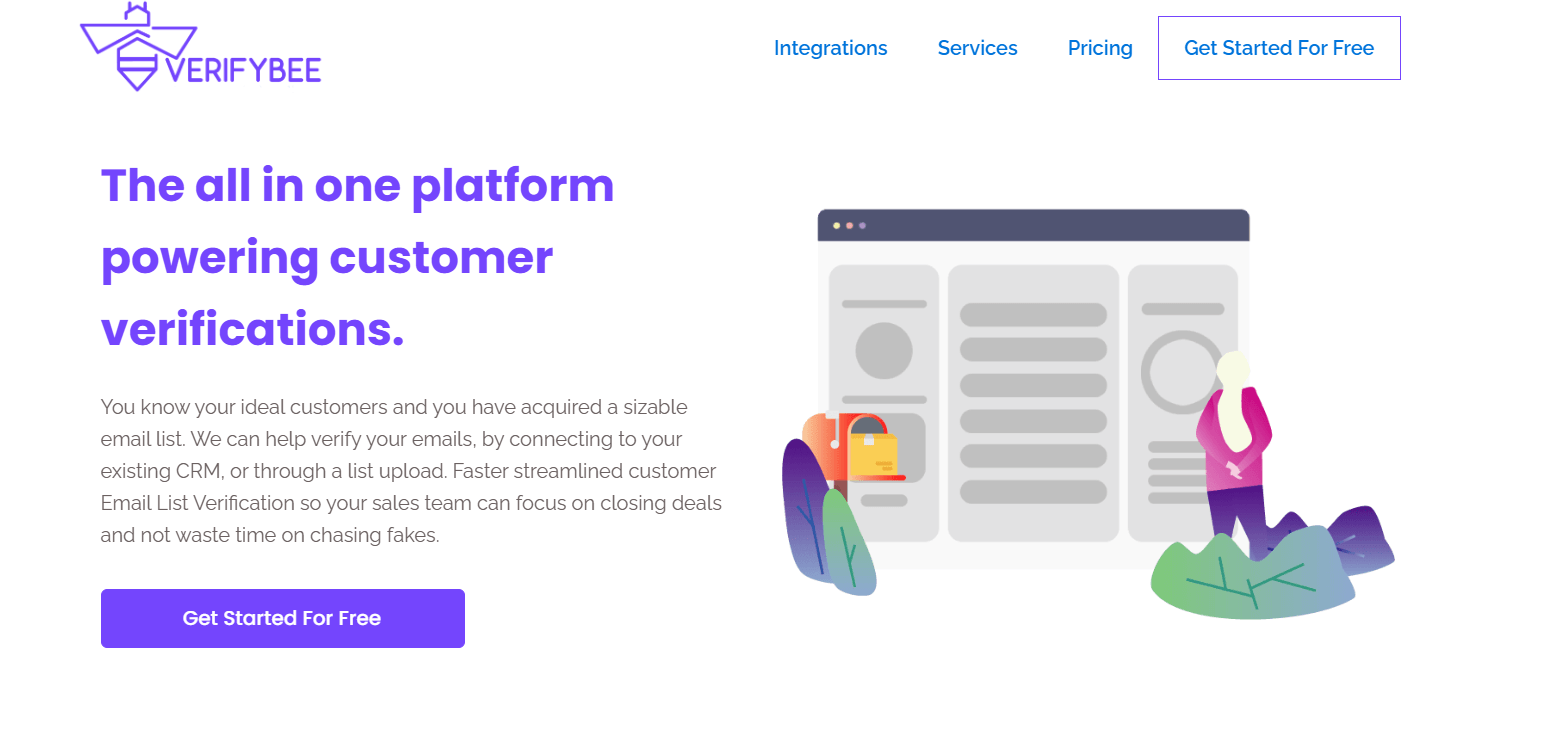 verifybee list cleaning tool homepage