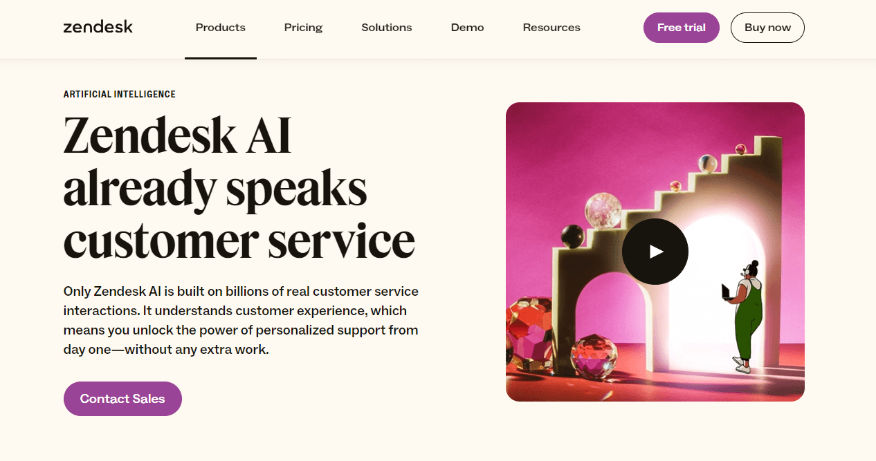 Zendesk AI software