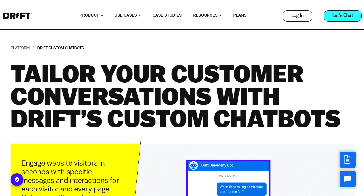 drift custom chatbots