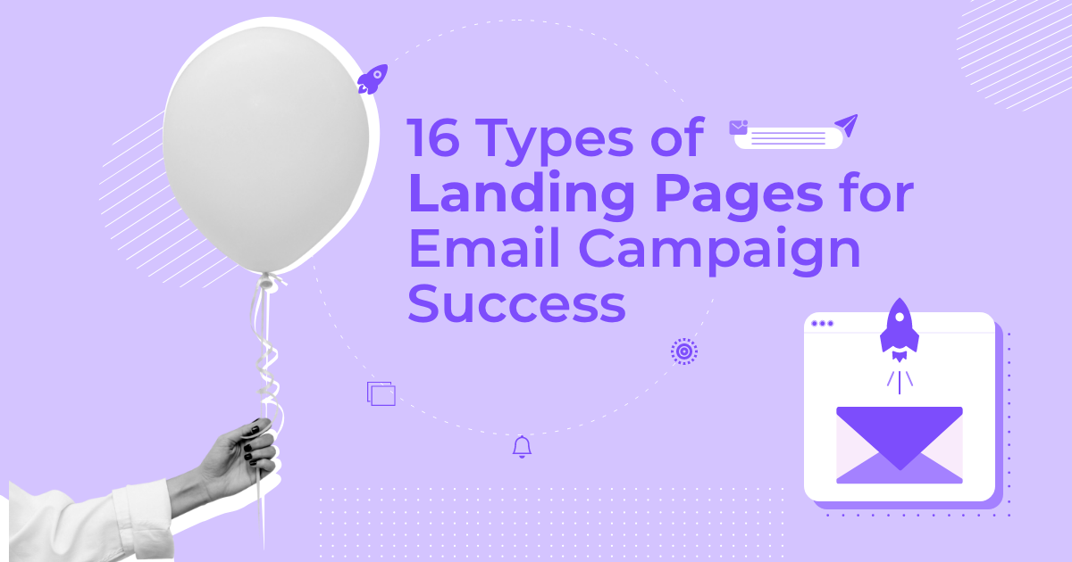 types of landing pages